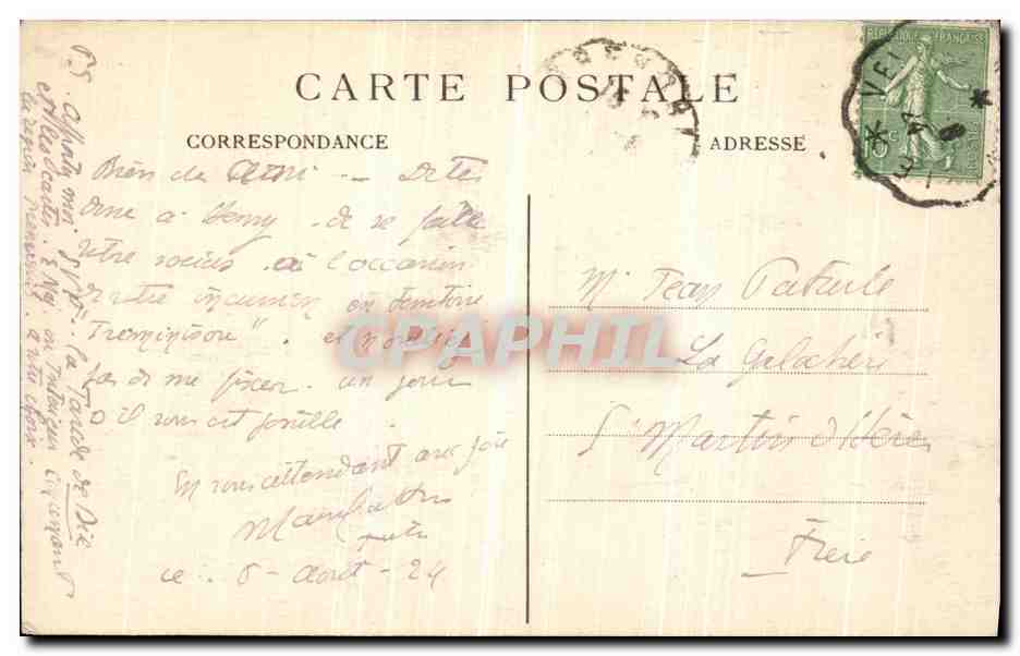 Dauphiné — Tréminis — Villages de Château Bas, Château Méa et le Grand-Ferrand — E.R. — Verso