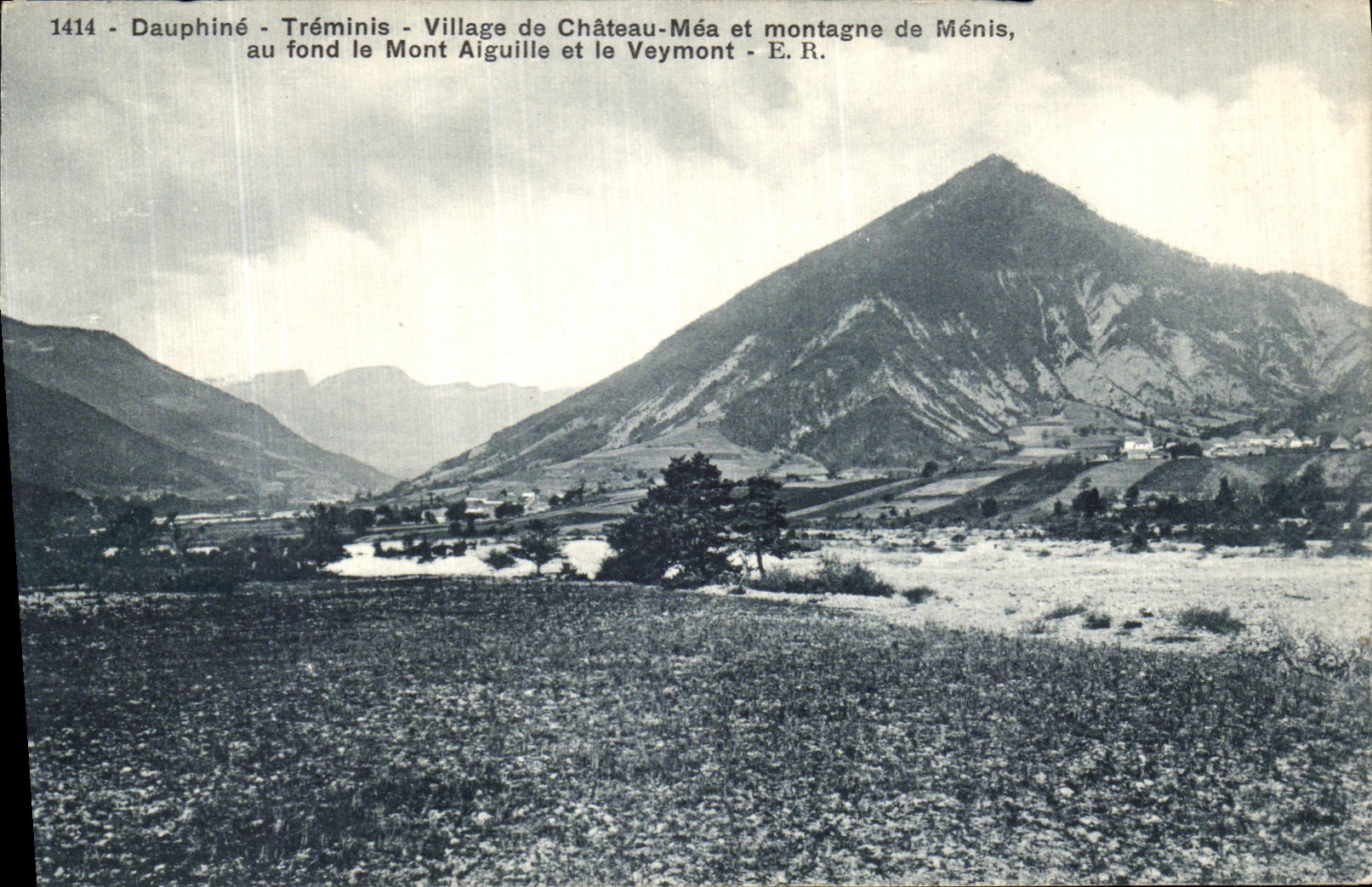 Dauphiné - Tréminis - Village de Château-Méa et montagne de Ménis - E.R. 1414