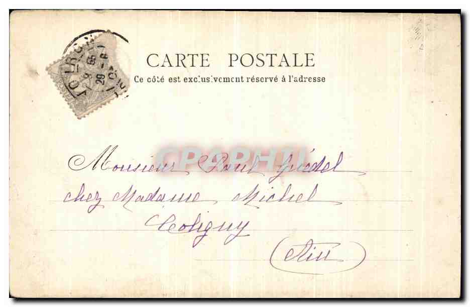 CPA Environs de Grenoble Le Mont Aiguille — Rückseite