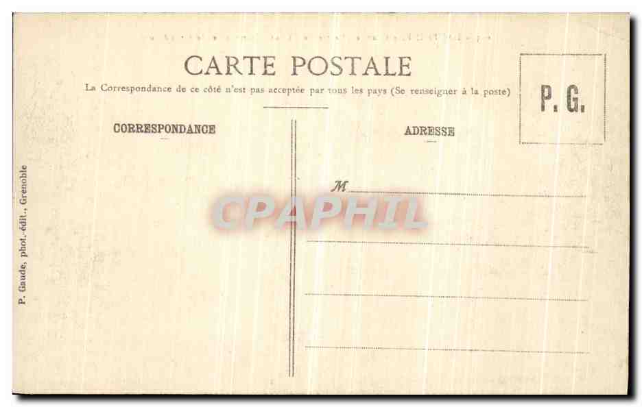 CPA Dauphine Couvent de la Grande Chartreuse Cour d Honneur et le Grand Som — Rückseite