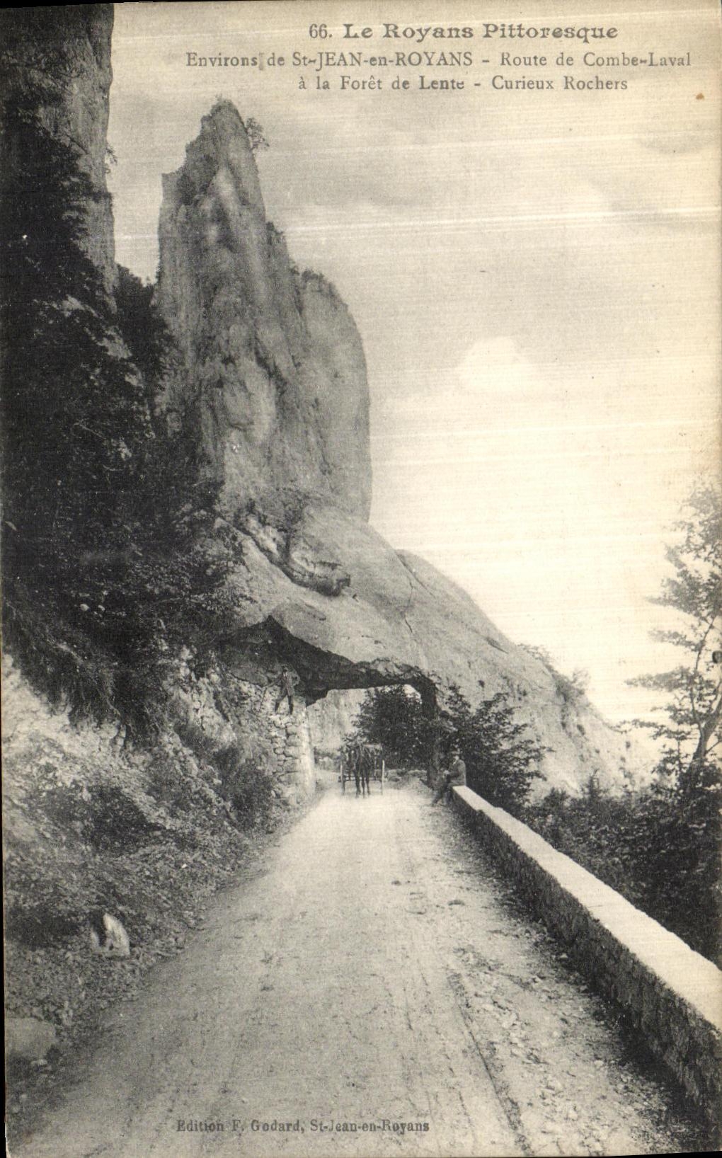 Le Royans Pitttoresque — Environs de St-Jean-en-Royans — Route de Combe-Laval — Édition F. Godard