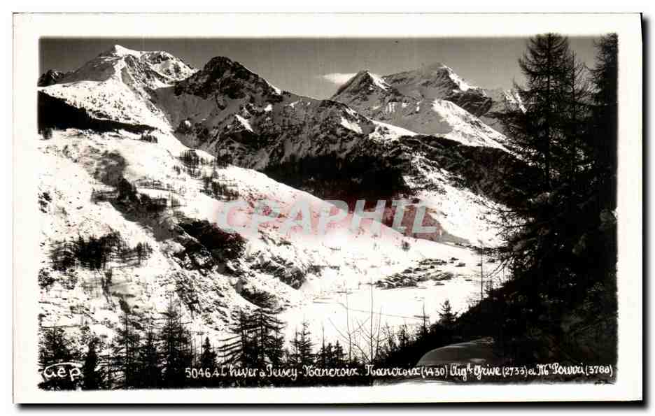 Châtelard - Chivery-Kancroix - France - View of the mountains in winter - AEP