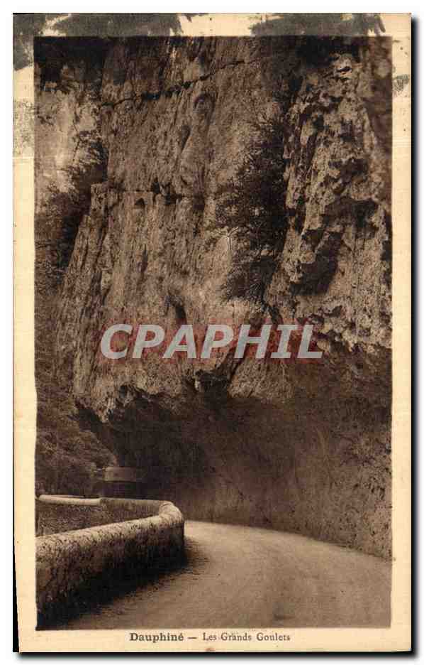 Tarjeta postal antigua Dauphine Les Grande Goulets