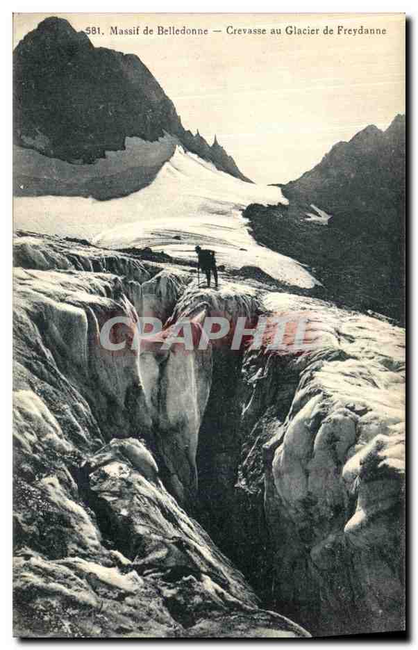 Belledonne Massif — Crevasse at Freydanne Glacier — P.G. phot. publ. Grenoble