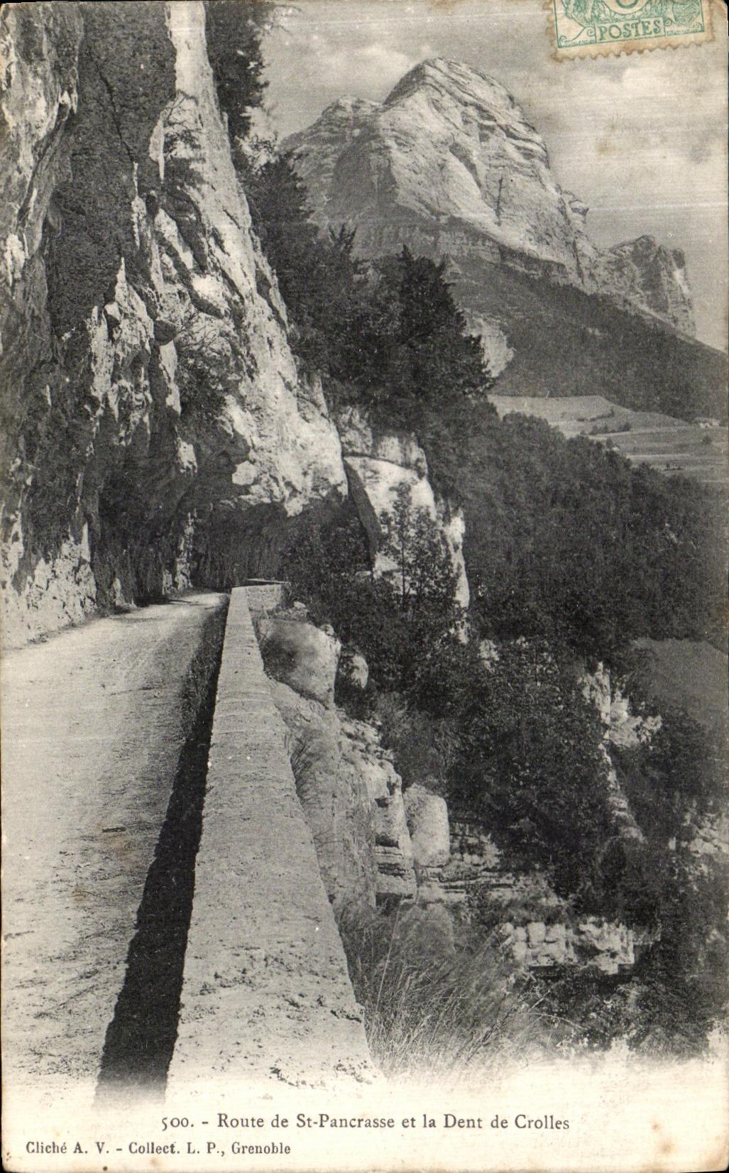 CPA Dauphine Route de St Pancrasse et Dent de Crolles Grenoble