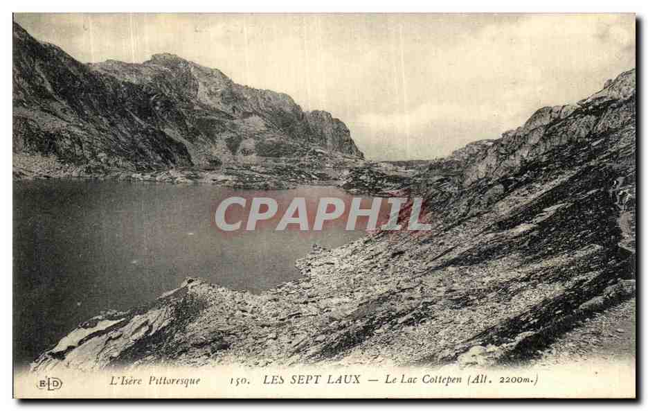 Les Sept Laux — Le Lac Coltepen (Alt. 2200m.) — L’Isère Pittoresque, n°150