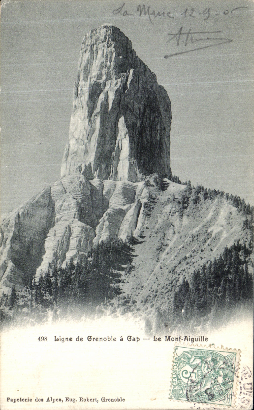 CPA Ligne de Grenoble a Gap Le Mont Aiguille