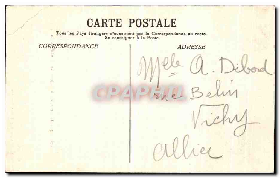 CPA Ligne de Grenoble a Gap Le Mont Aiguille — Verso