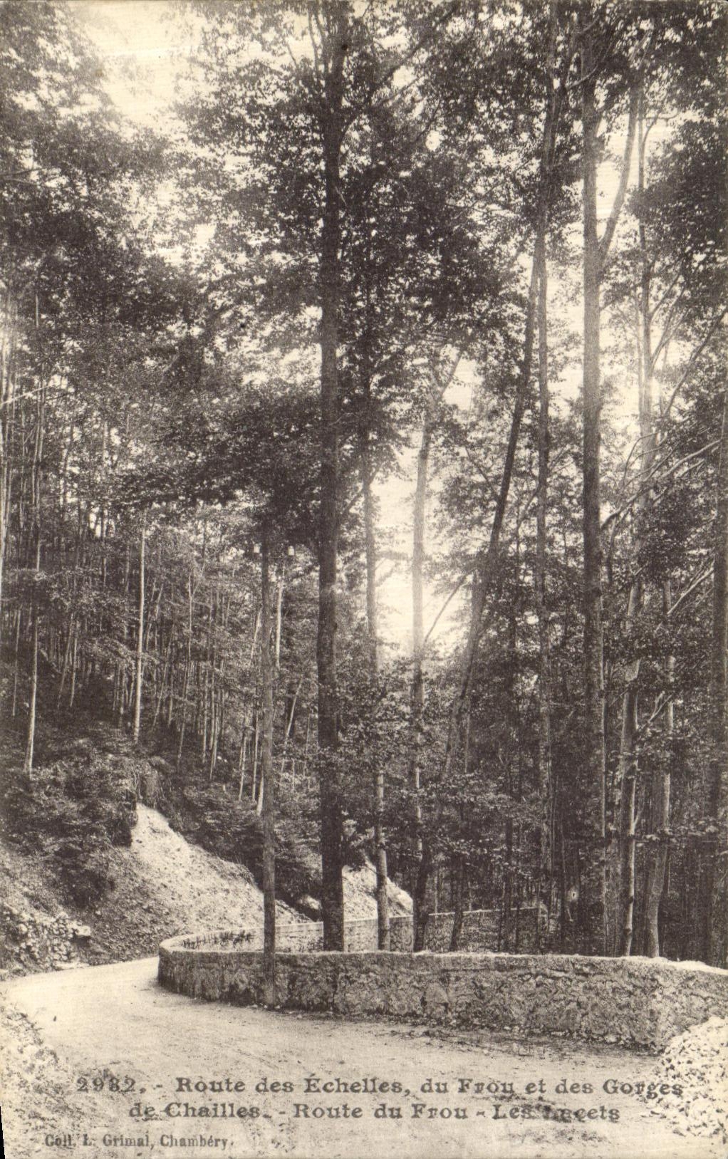 CPA Route des Echelles du Frou et des gorges de Chailles Route du Frou Les lacets