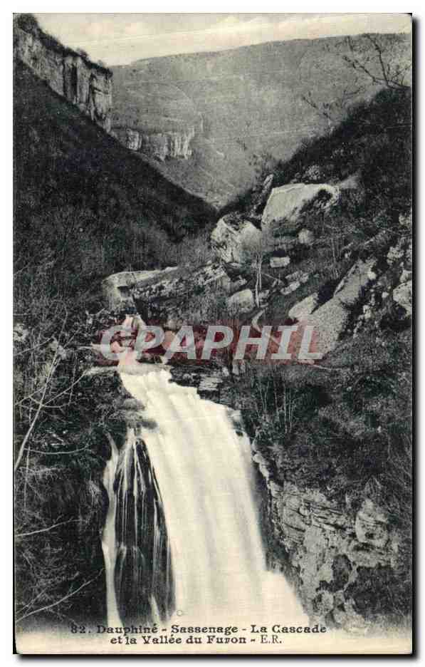CPA Dauphine Sassenage La Cascade et la Vallee du Furon