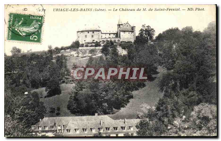 CPA Uriage Les Bains Le Chateau de M De Saint Fettiol
