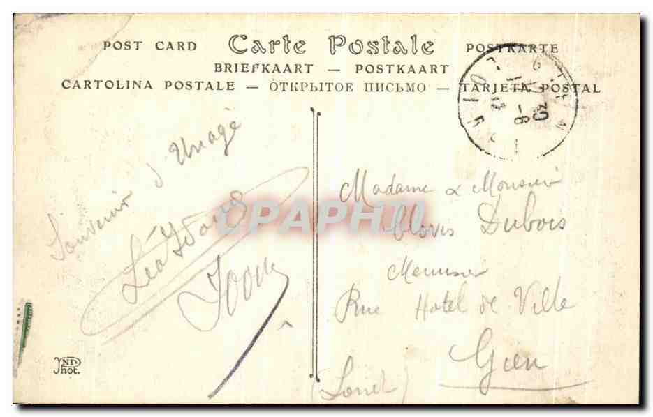 CPA Uriage Les Bains Le Chateau de M De Saint Fettiol — Rückseite