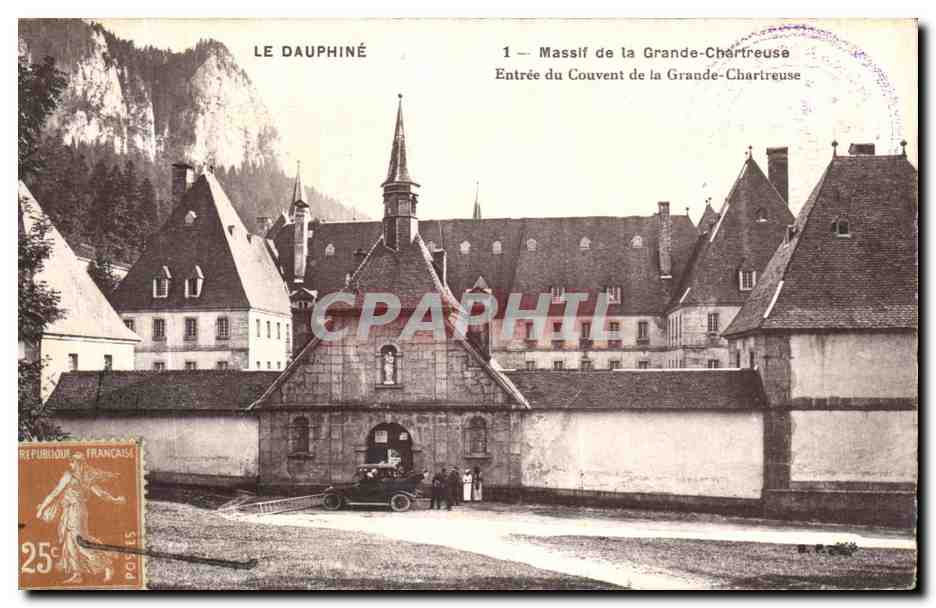 Entrée du Couvent de la Grande-Chartreuse — Massif de la Grande-Chartreuse — Éditeur non identifié, n° de série 1