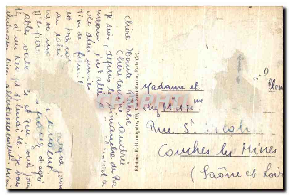 CPA Beauvais La Tour Boileau — Rückseite