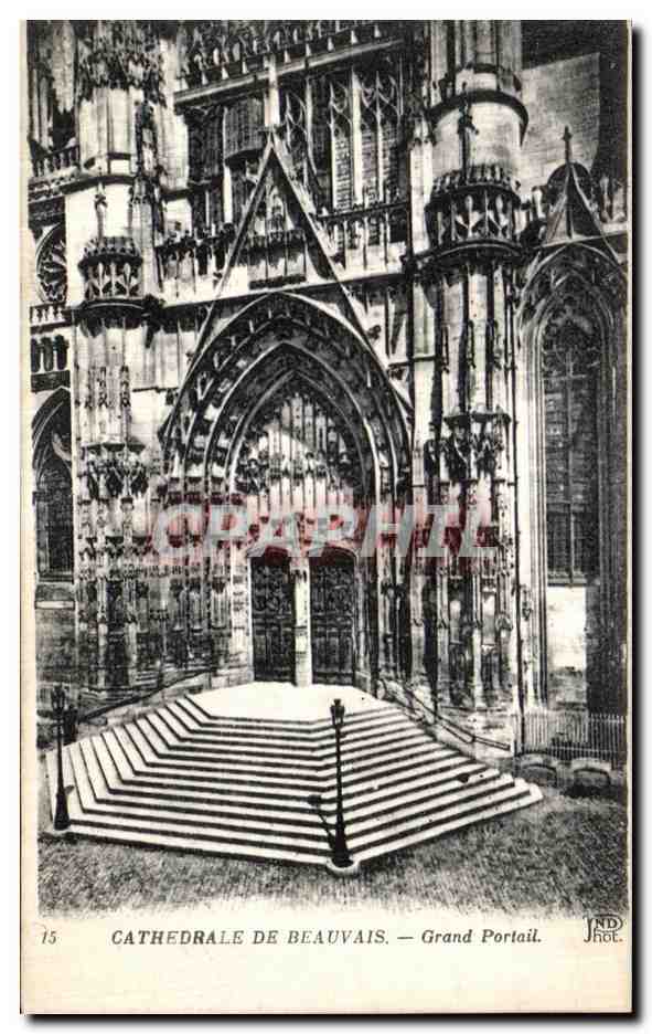 Cathédrale de Beauvais — Grand Portail — JND Phot. Paris