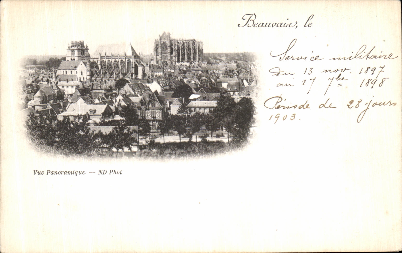 Beauvais, vue panoramique — ND Phot