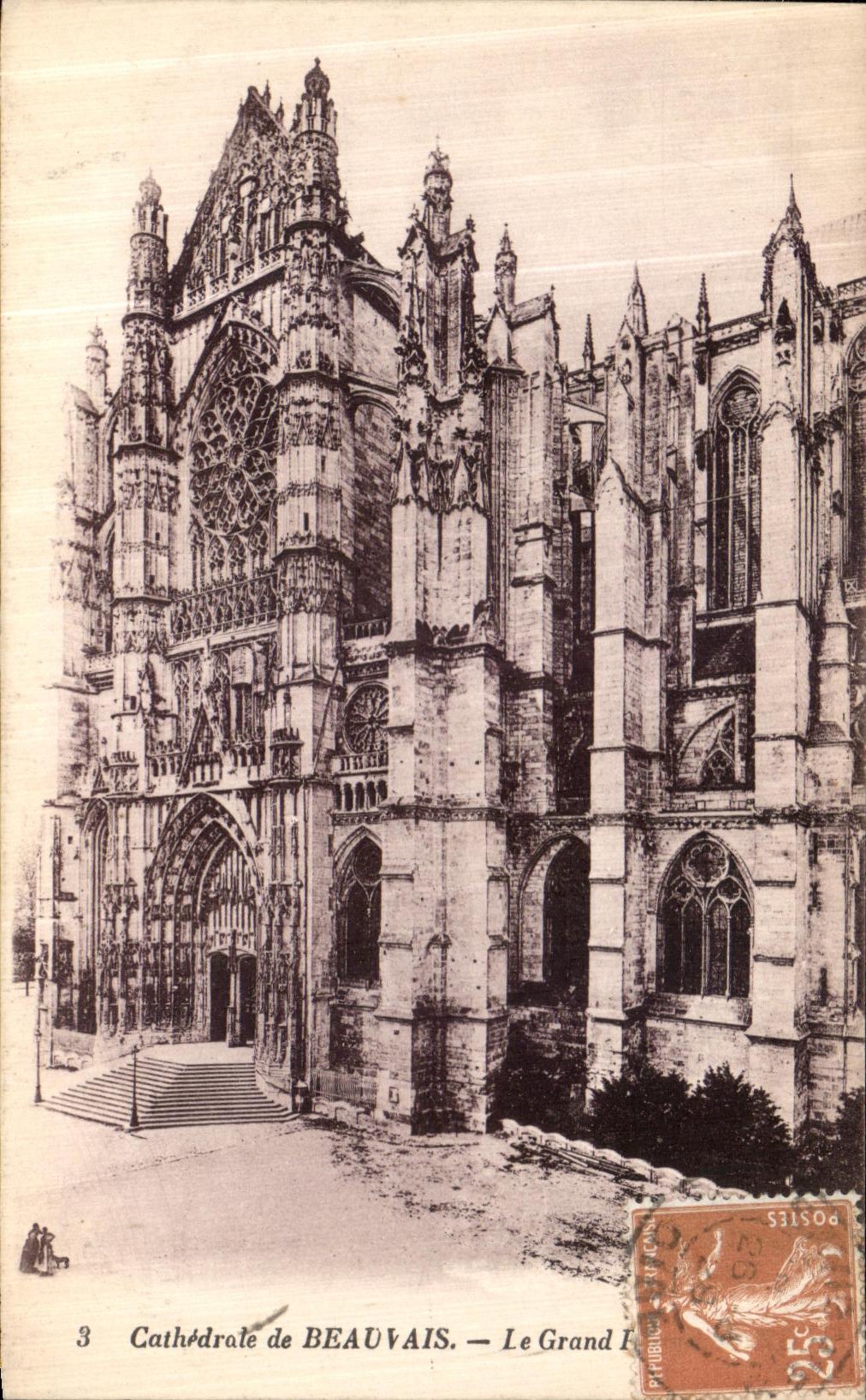 Kathedrale von Beauvais — Der Große Portal — Verlag Lévy et Neubien, Nr. 3