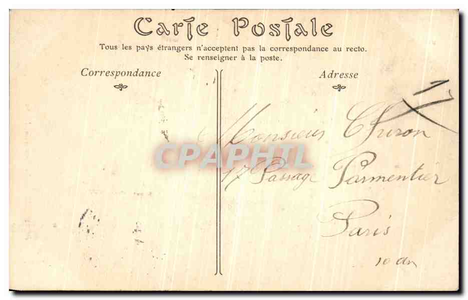 CPA Beauvais La Tour Saint Lucien — Rückseite