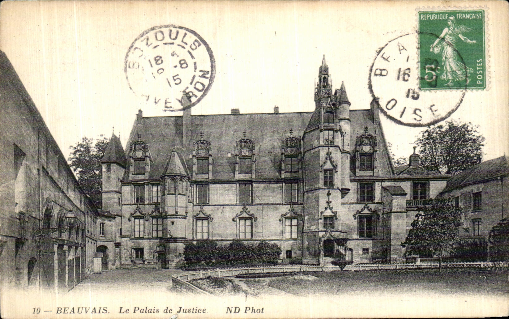 CPA Beauvais Le Palais de Justice