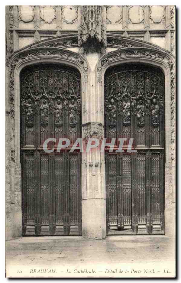 Beauvais — La Cathédrale — Détail de la Porte Nord — LL. n°10