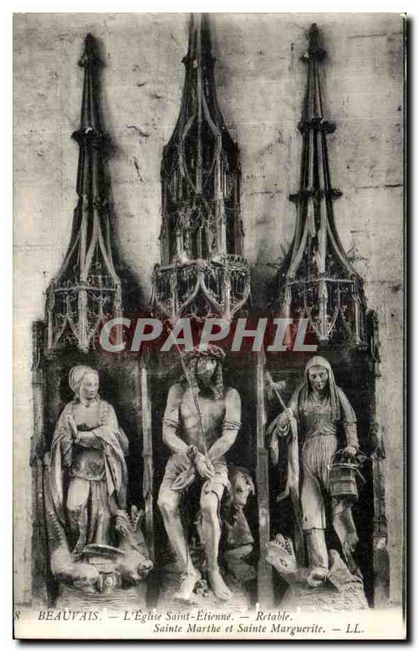 Beauvais — Saint Étienne Church — Retable of Sainte-Marthe and Sainte-Marguerite — LL