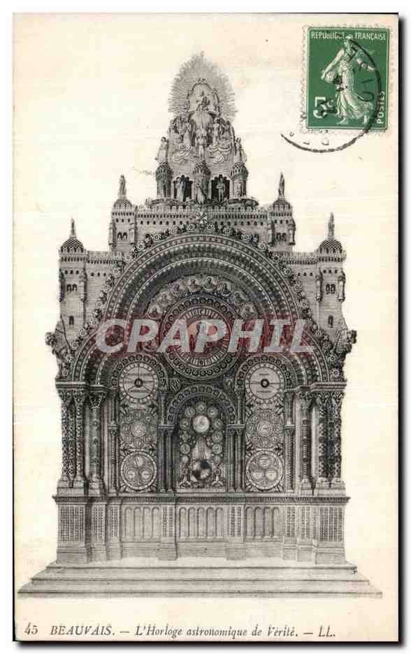 Beauvais — L'Horloge astronomique de Vérité — LL. n°45