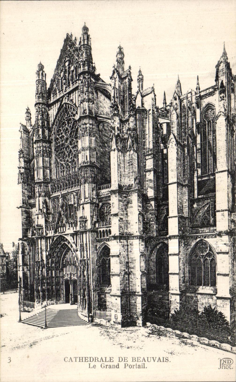 Cathédrale de Beauvais — Le Grand Portail — JND Phot.