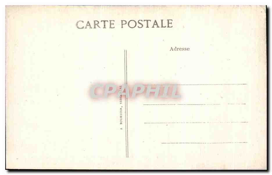 Environs de CHANTILLY — Etang de la Reine Blanche — Le Château et la Maison des Gardes — Verso