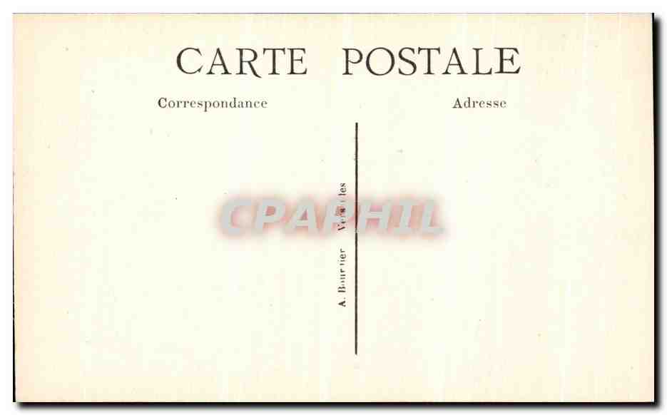 CPA Chateau de Chantilly Grille d Honneur et Pont Michel Ange — Verso