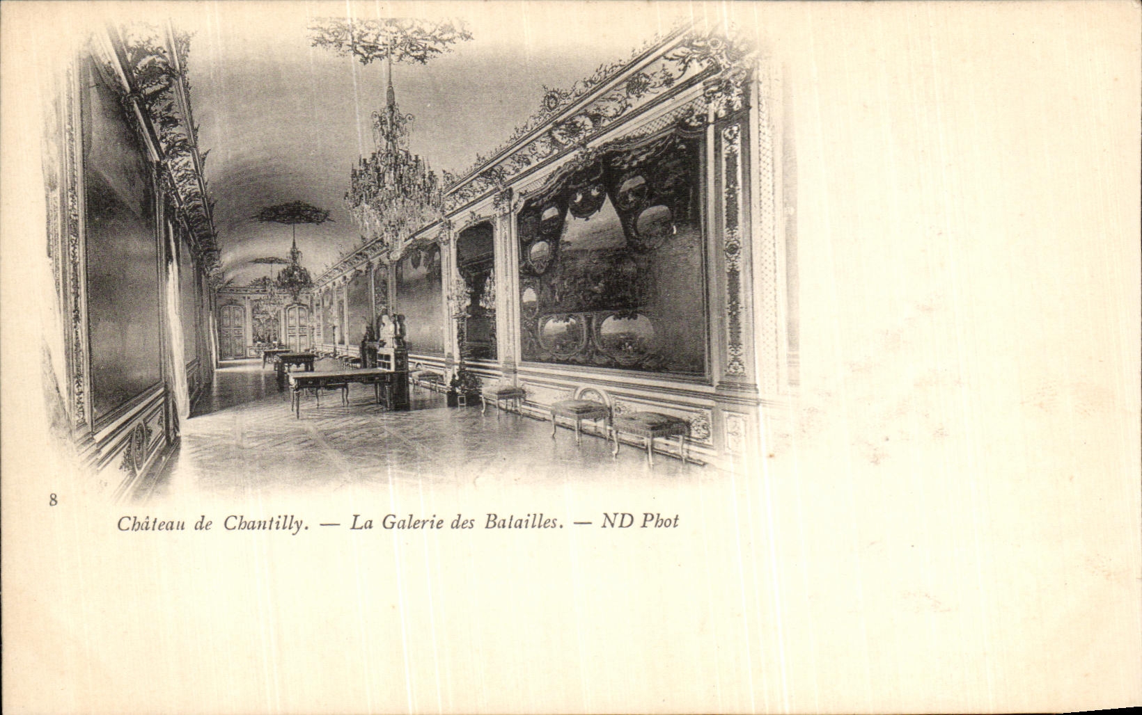 Schloss Chantilly — Die Galerie der Balailles — ND Phot