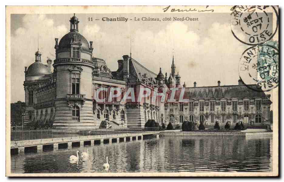 CPA Chantilly Le Chateau cote Nord Ouest