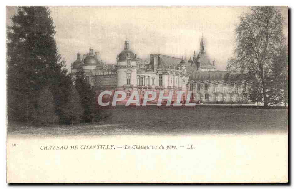 Château de Chantilly — Vue du parc — LL.