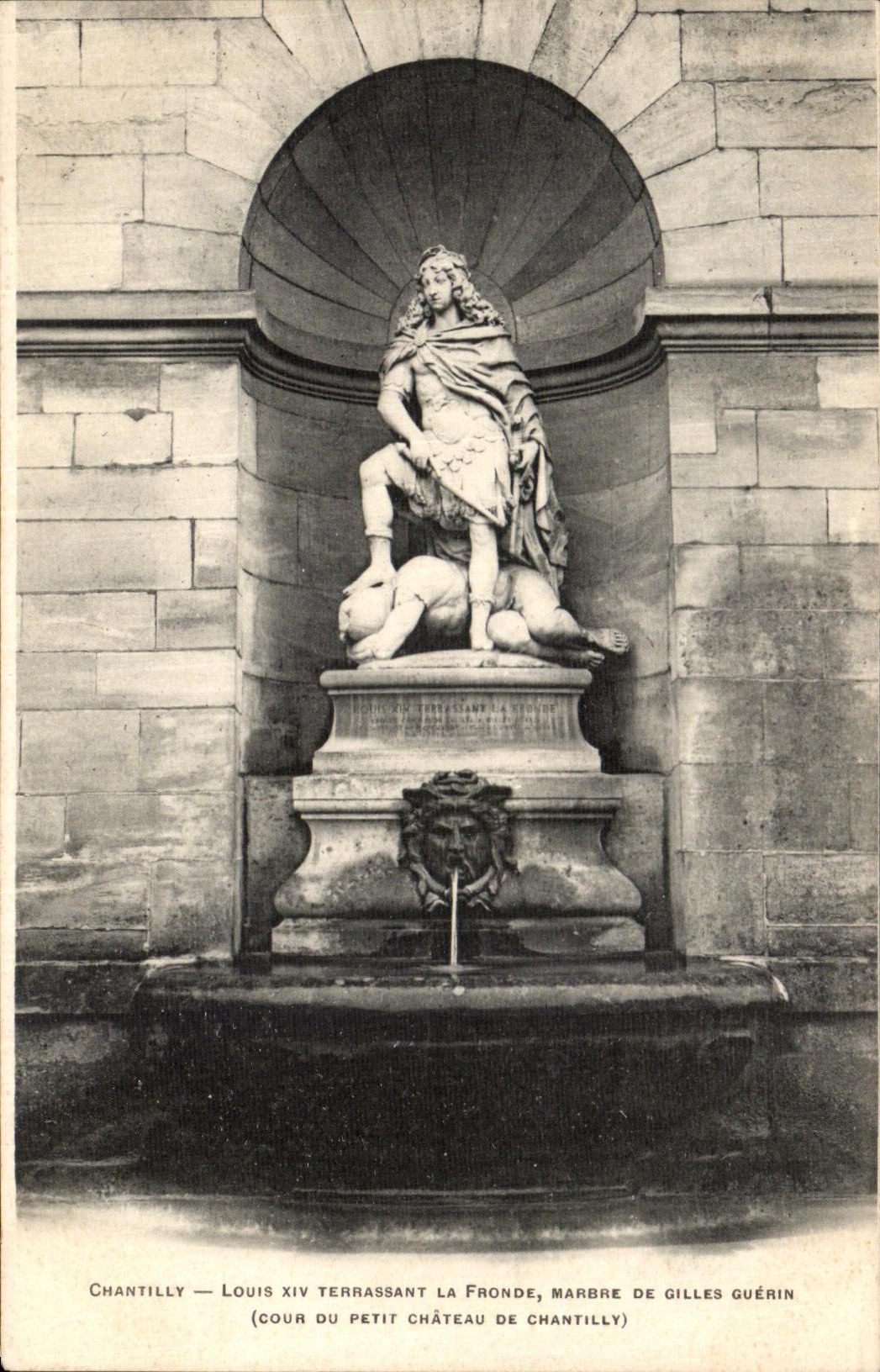 CPA Chantilly Lours XIV Terrassant la fronde Marbre de Gilles Guerin 