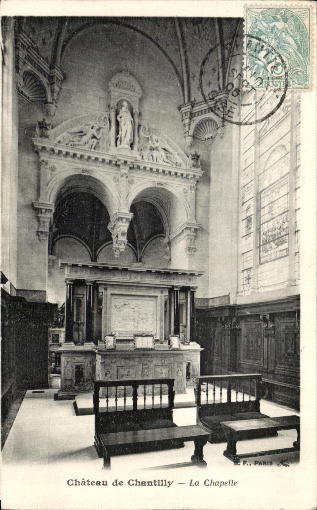 Château de Chantilly — La Chapelle — B. F. PARIS
