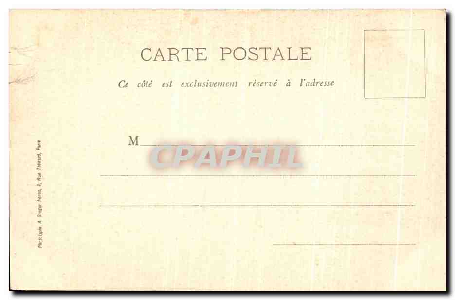 Chantilly — Vue prise du jardin anglais — Phototypie A. Bage, Paris — Rückseite