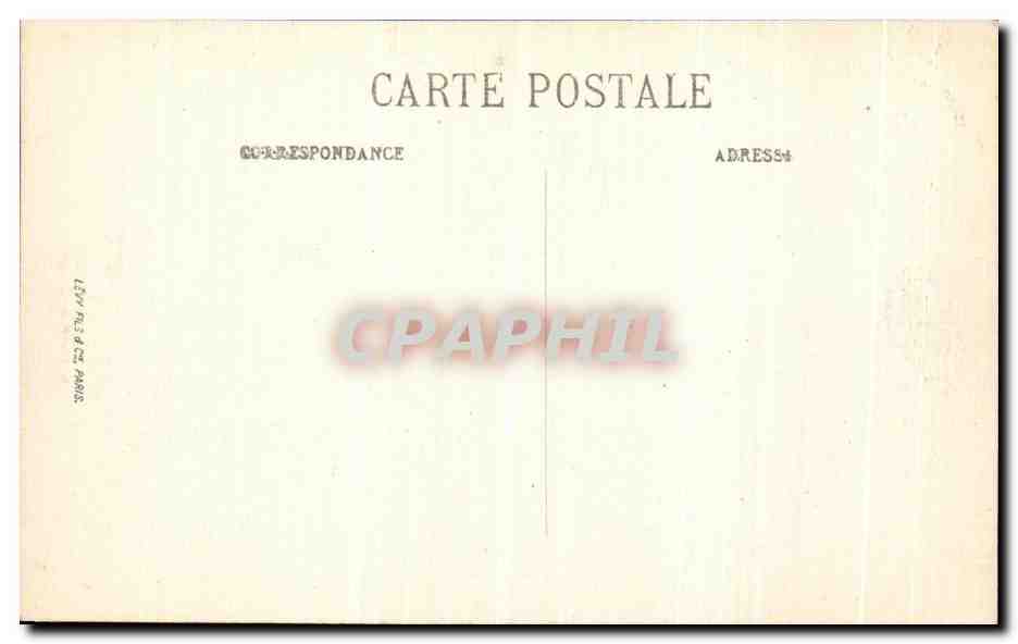 CPA Chantilly Chateau de la reine Blanche  — Verso