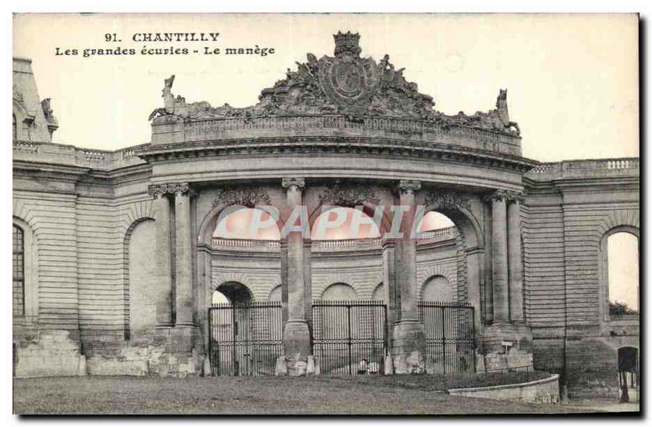 CPA Chantilly Les grandes ecuries Le manege