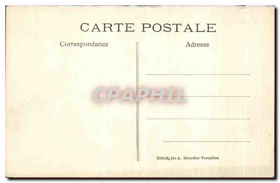 CPA Chantilly Les grandes ecuries Le manege — Rückseite