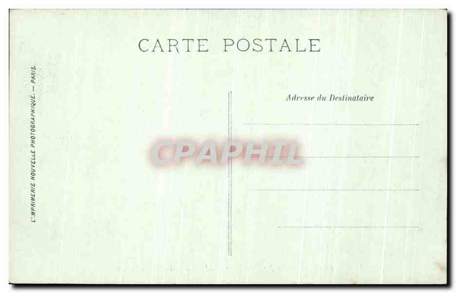 Chantilly — Le Château vu du Jardin anglais — Effet de neige — LL. — N° 106 — Rückseite