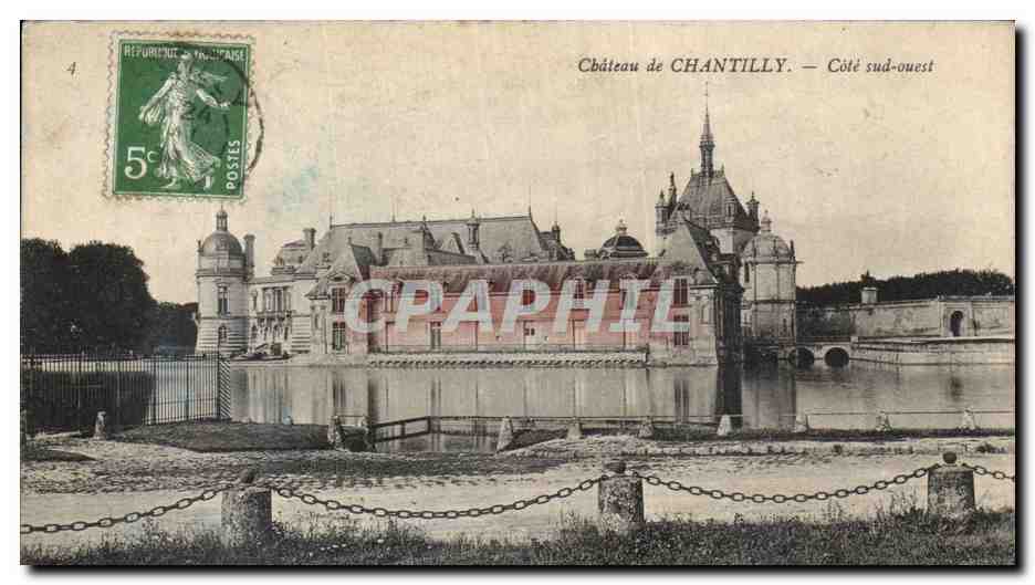 Château de Chantilly — Côté sud-ouest — Éditeur non identifié