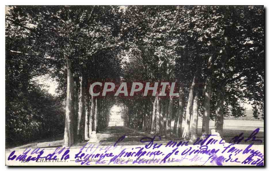 Chantilly — Château — Allée des Philosophes — Éditeur : 4380