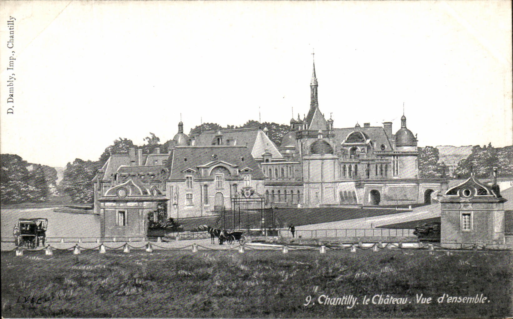 CPA Chateau de Chantilly Vue D ensemble