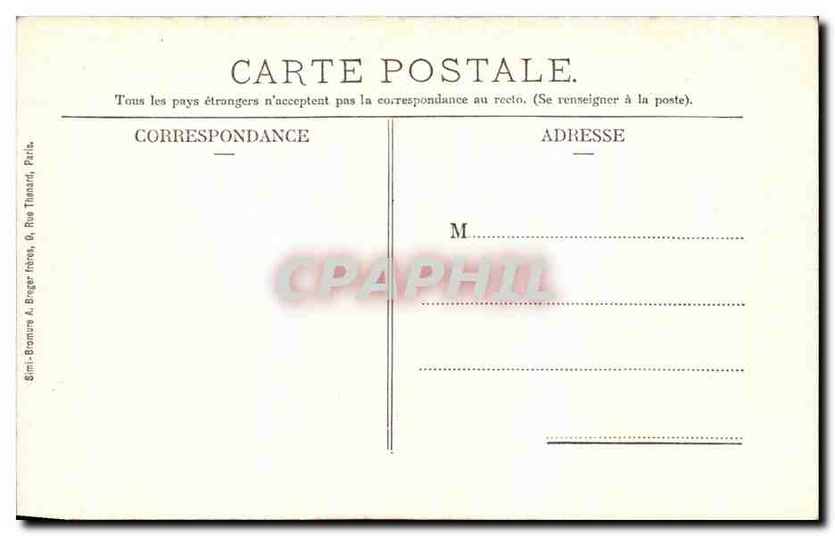 Château de Chantilly (Oise) - The Châtelet and the Chapel — Mrs. Robineau, Publisher, Chantilly (Oise) — Back
