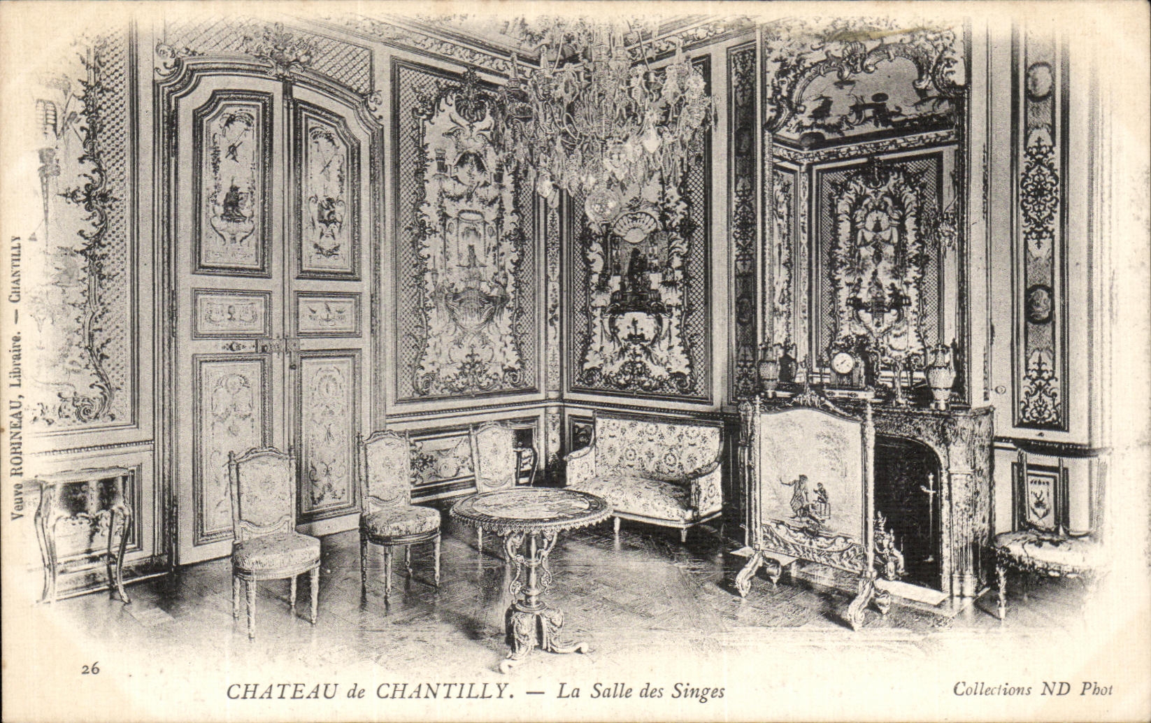 Château de Chantilly — La Salle des Singes — Veuve BORNEAU, Libraire, Chantilly