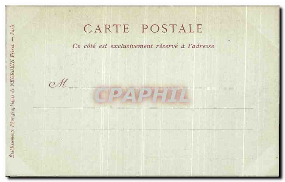 Château de Chantilly — La Salle des Singes — Veuve BORNEAU, Libraire, Chantilly — Rückseite