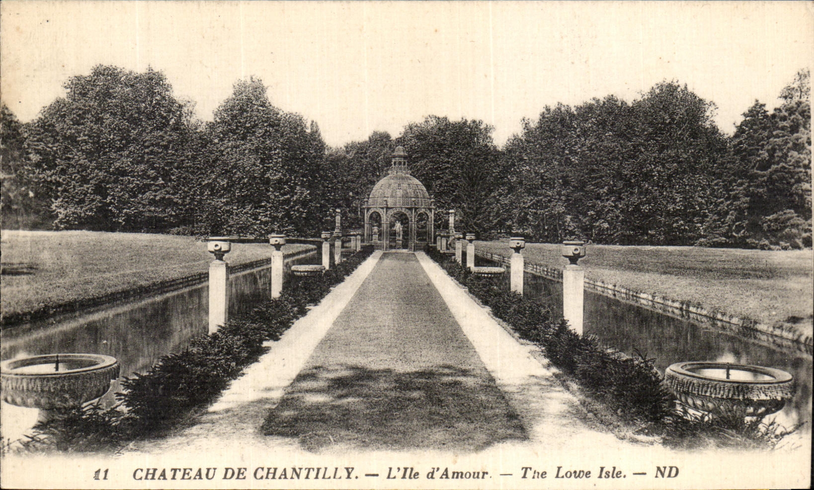 Château de Chantilly — L'Île d'Amour — éditeur ND, n° 11