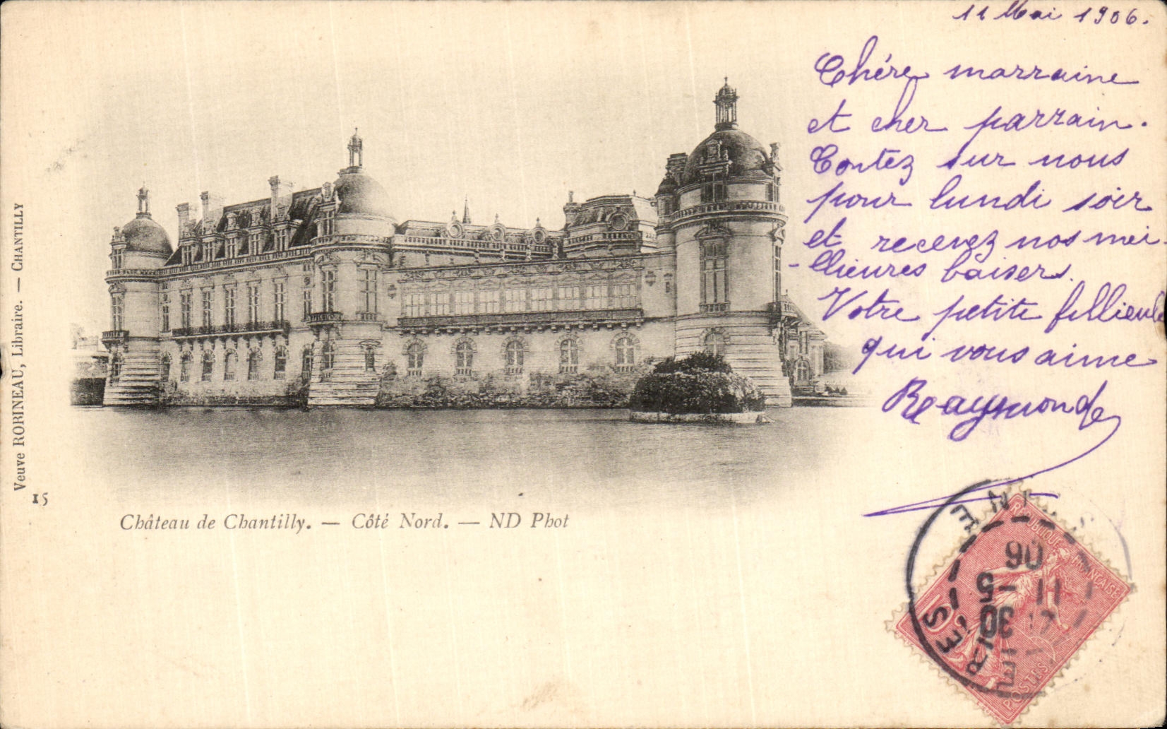 CPA Chateau de Chantilly Cote Nord