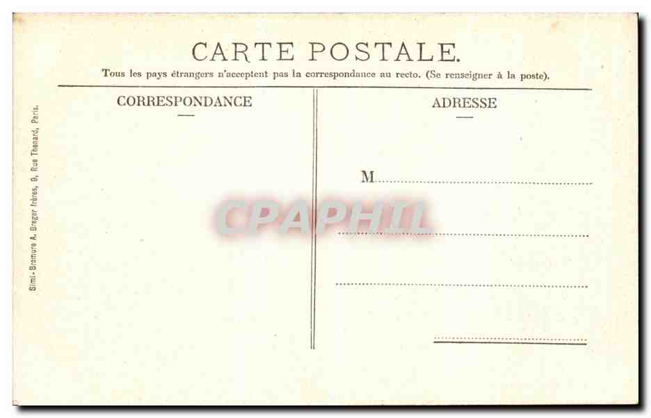 CPA Chantilly Le Chateau Cote Nord Ouest — Rückseite