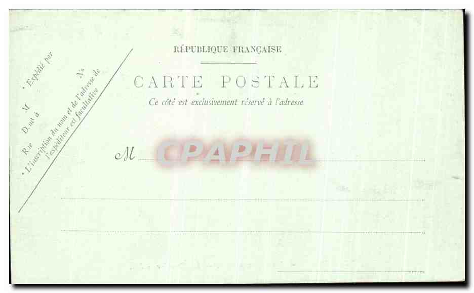 CPA Chateau de Chantilly Les Appartements la chambre — Verso