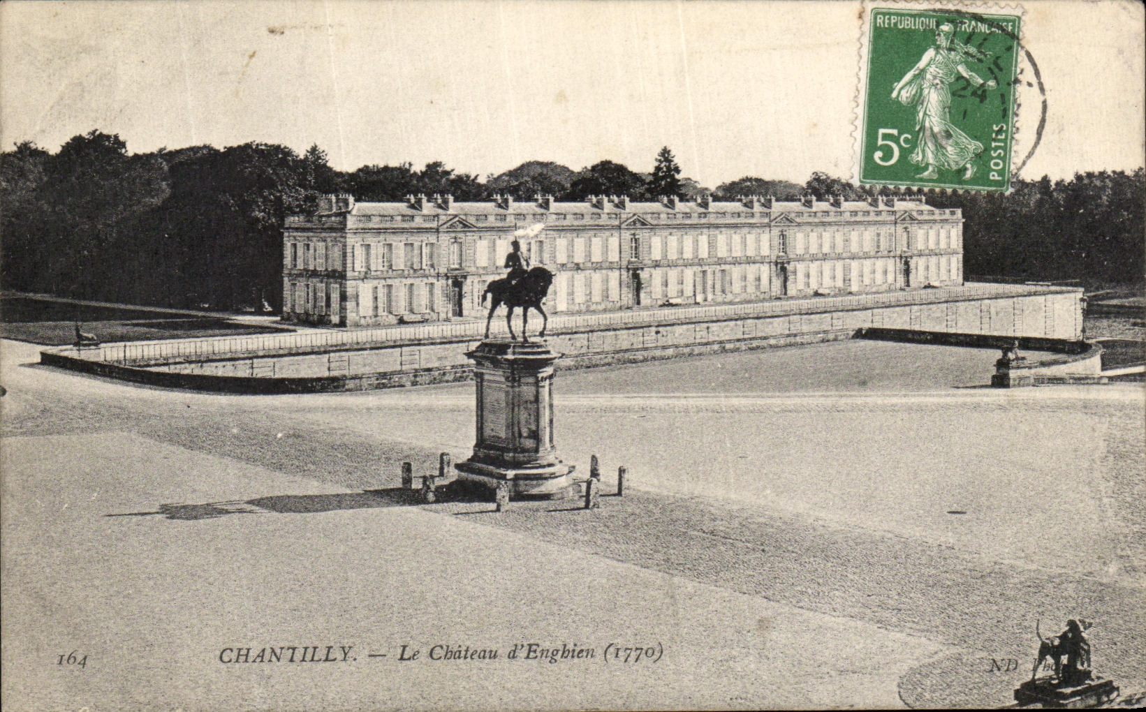Chantilly — Le Château d'Enghien (1770) — Éditeur non identifié, n° 164